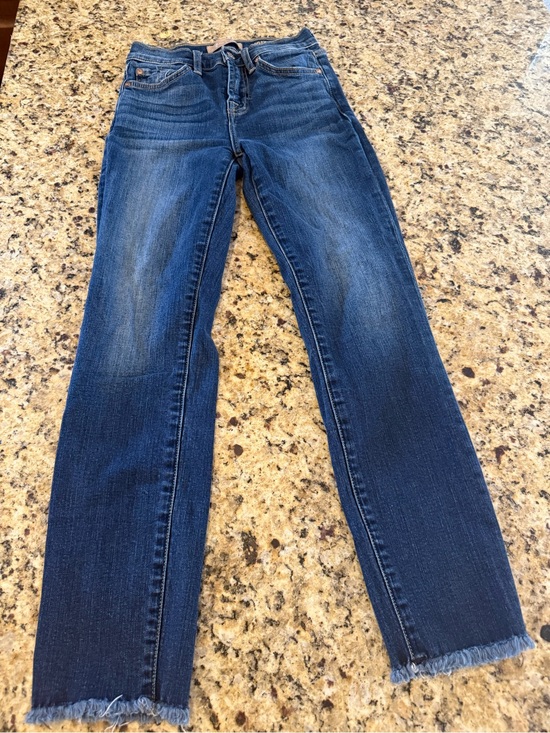 7 For All Mankind Denim - 7 For All Mankind Dark Blue Straight Leg Jeans
